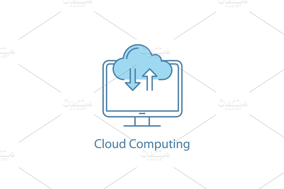 Cloud computing color icon in Icons - product preview 8