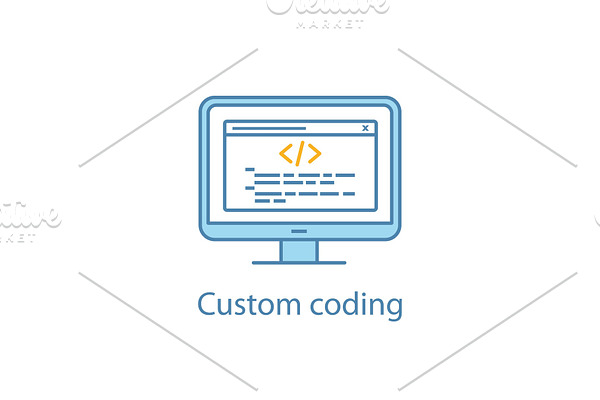Custom coding color icon