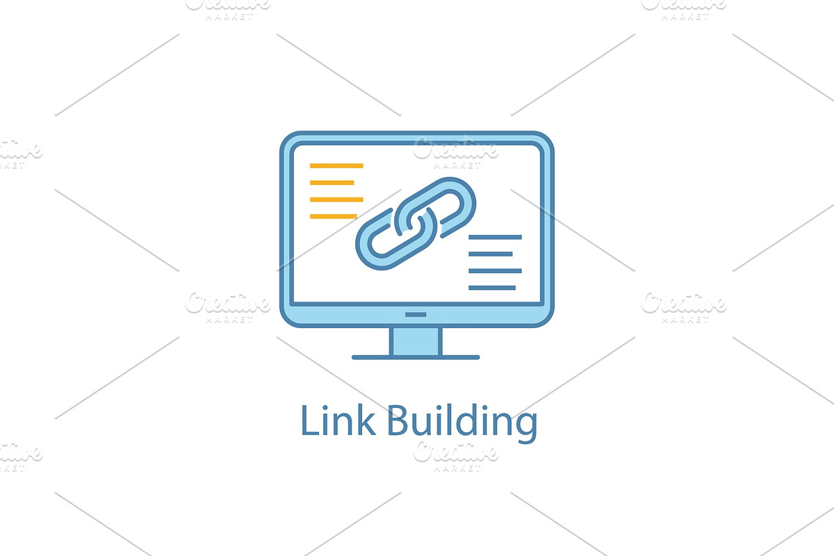 Link building color icon in Icons - product preview 8