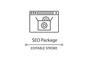 SEO packages linear icon