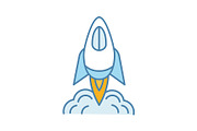 Startup launch color icon