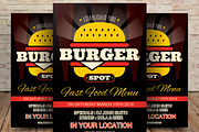 Burger Restaurant Flyer Menu