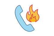 Hotline support color icon