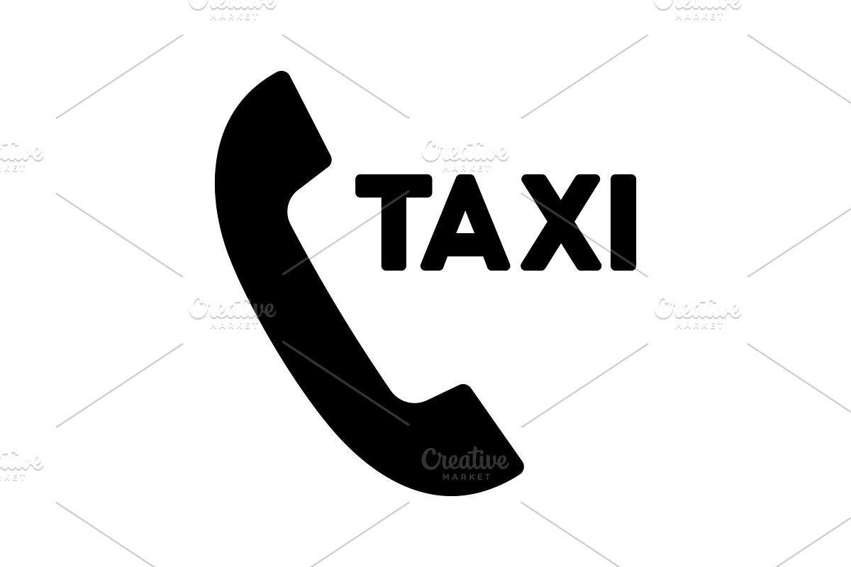 Taxi ordering callback glyph icon in Icons - product preview 8