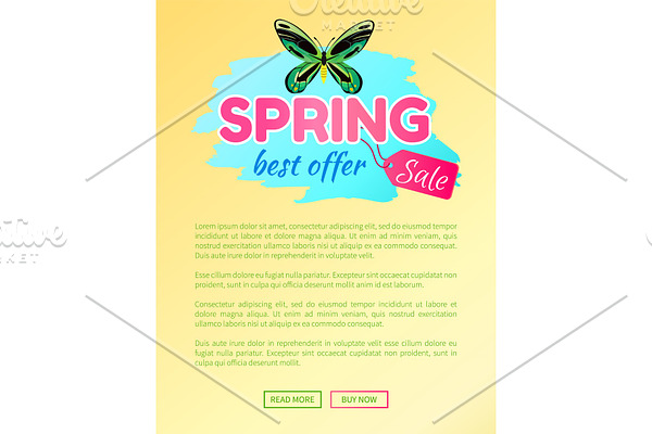 Spring Best Offer Sale Sticker of