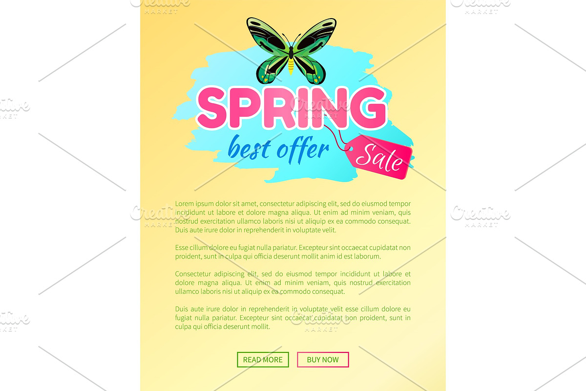Spring Best Offer Sale Sticker of in Illustrations - product preview 8