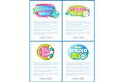 Spring Sale Price Tags on Posters