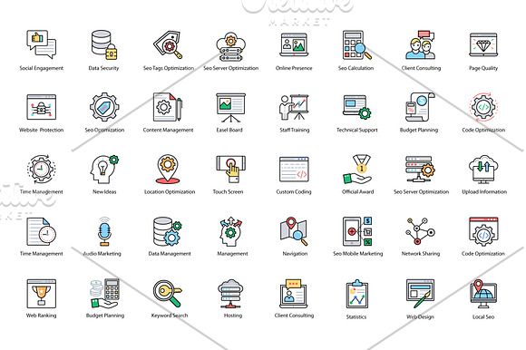 136 Web and Seo Vector Icons in Icons - product preview 3