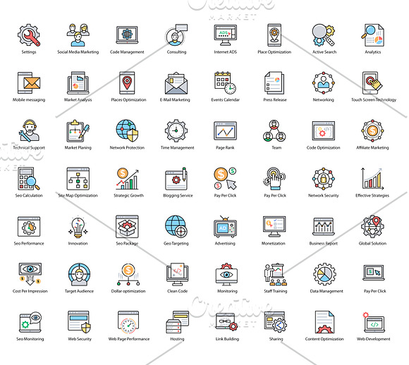 136 Web and Seo Vector Icons in Icons - product preview 4