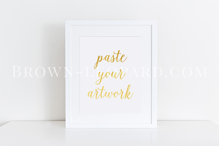 Clean white frame mockup (57) 8x10" in Print Mockups - product preview 8