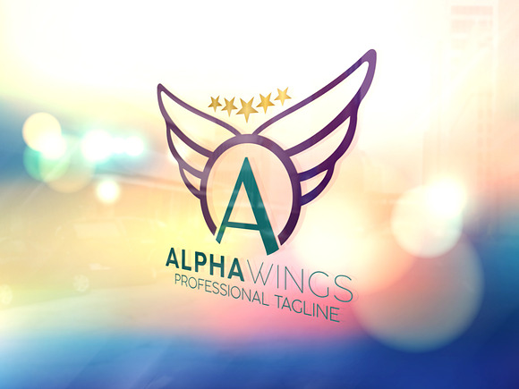 Letter A Wings Logo in Logo Templates - product preview 2