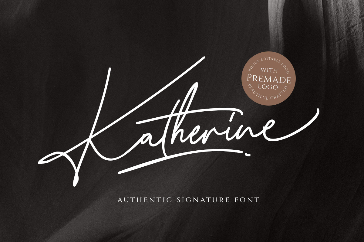 Katherine Script (+Premade Logo) in Script Fonts - product preview 8