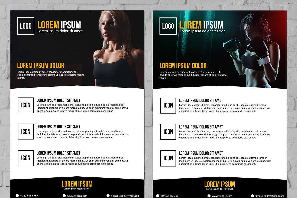 Minimalist Fitness Flyer in Flyer Templates - product preview 8