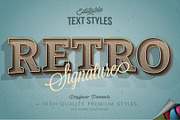 Retro Vintage Illustrator Text Style