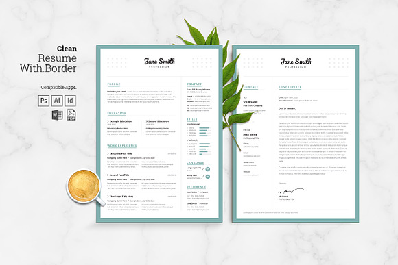 Clean Resume / CV in Resume Templates - product preview 4