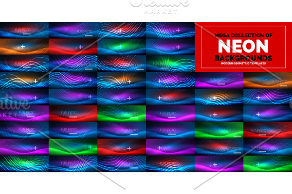 Neon glowing light abstract