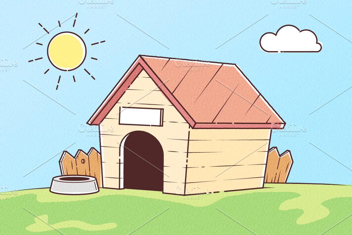Dog House in Illustrations - product preview 8