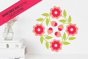 May Flowers Barn Quilt SVG Cut File