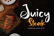 Juicy Steak - Handwritten Font