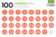 101 Numbers Icons - Jolly - Orange