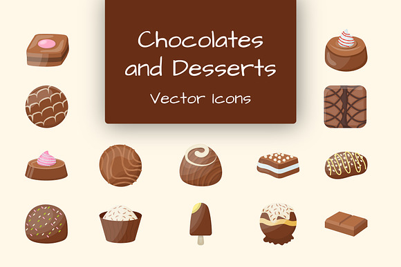 50 Chocolates and Desserts Icons in Icons - product preview 2