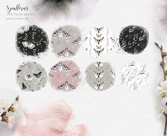 Mavra. Watercolor graphic set in Illustrations - product preview 9