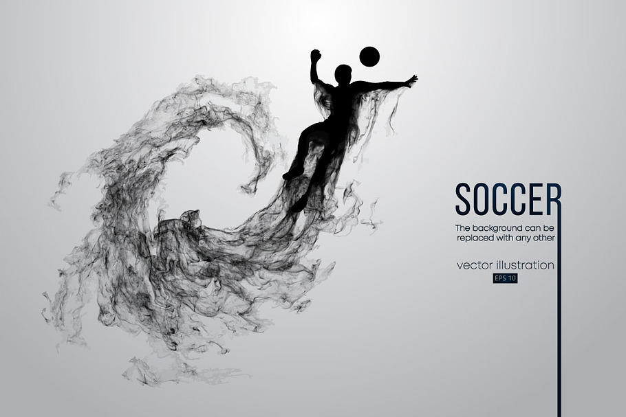 Abstract soccer player. Vector in Illustrations - product preview 8