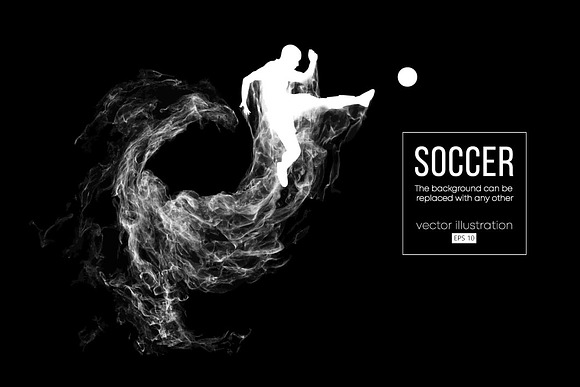Abstract soccer player. Vector in Illustrations - product preview 1