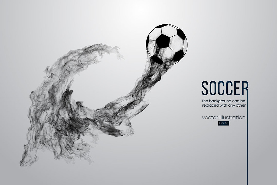 Abstract soccer ball. Vector