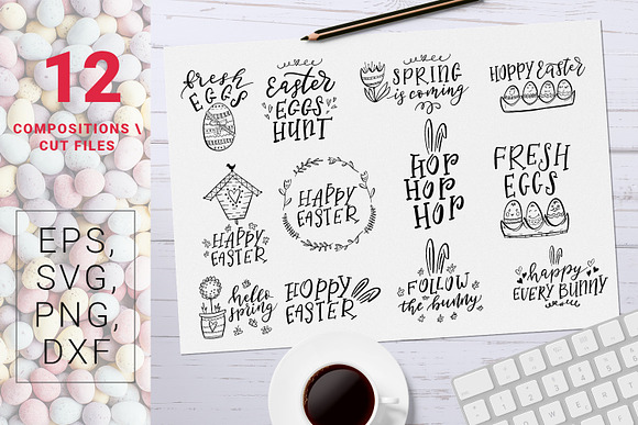 Fresh Eggs - Easter design kit in Objects - product preview 3