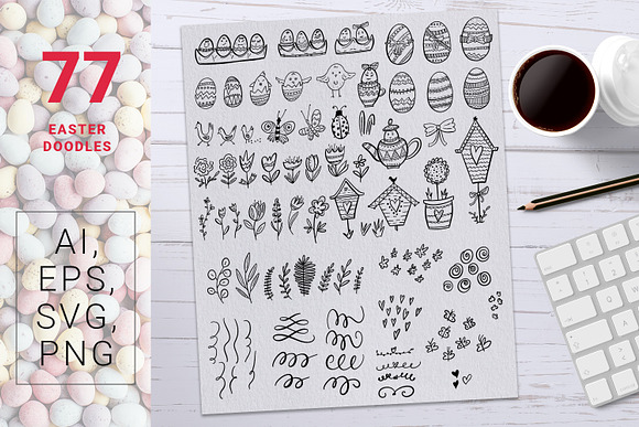 Fresh Eggs - Easter design kit in Objects - product preview 6