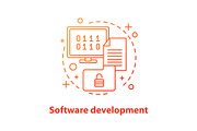 Software development concept icon