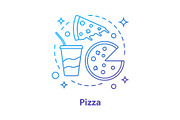 Pizzeria concept icon