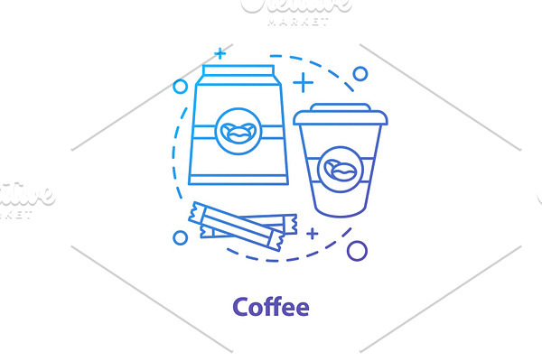 Coffee house concept icon