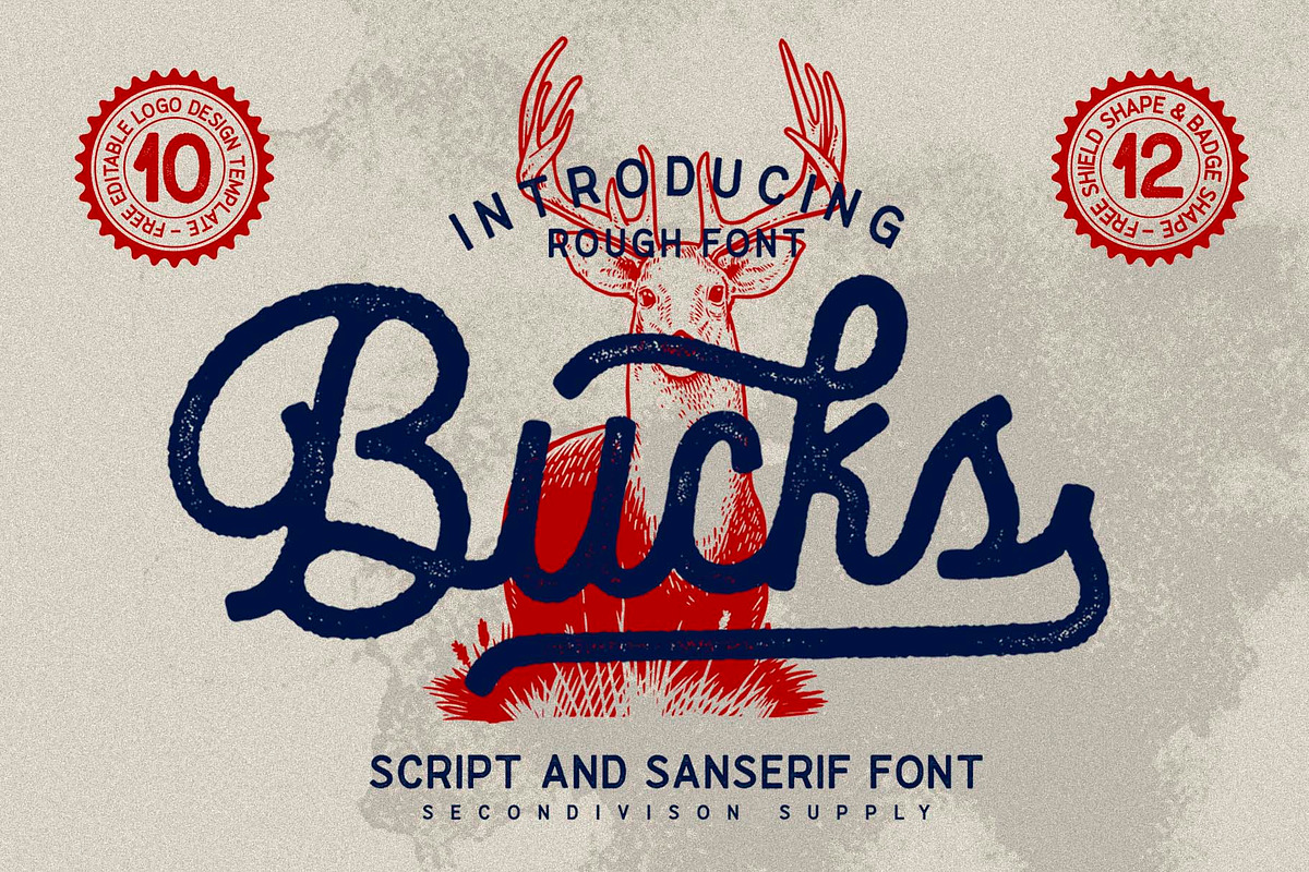 Bucks in Script Fonts - product preview 8