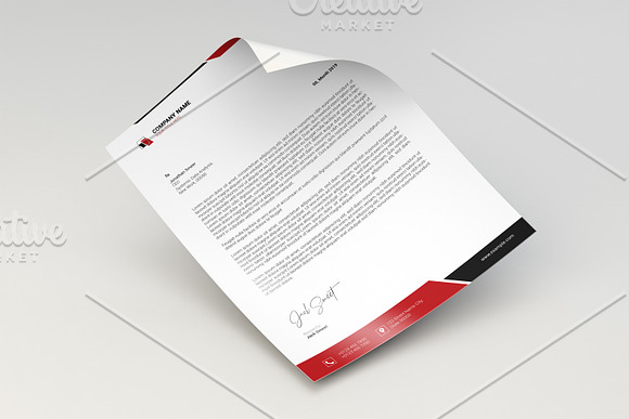 Letterhead V25 in Stationery Templates - product preview 1