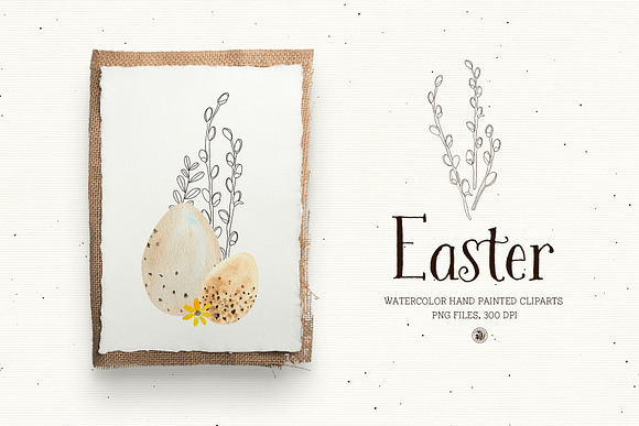 Easter - Watercolor Set in Illustrations - product preview 1