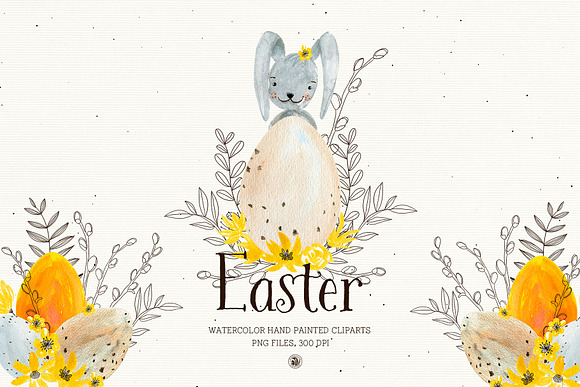 Easter - Watercolor Set in Illustrations - product preview 2