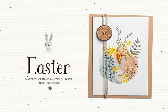 Easter - Watercolor Set in Illustrations - product preview 3