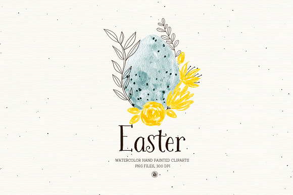 Easter - Watercolor Set in Illustrations - product preview 5