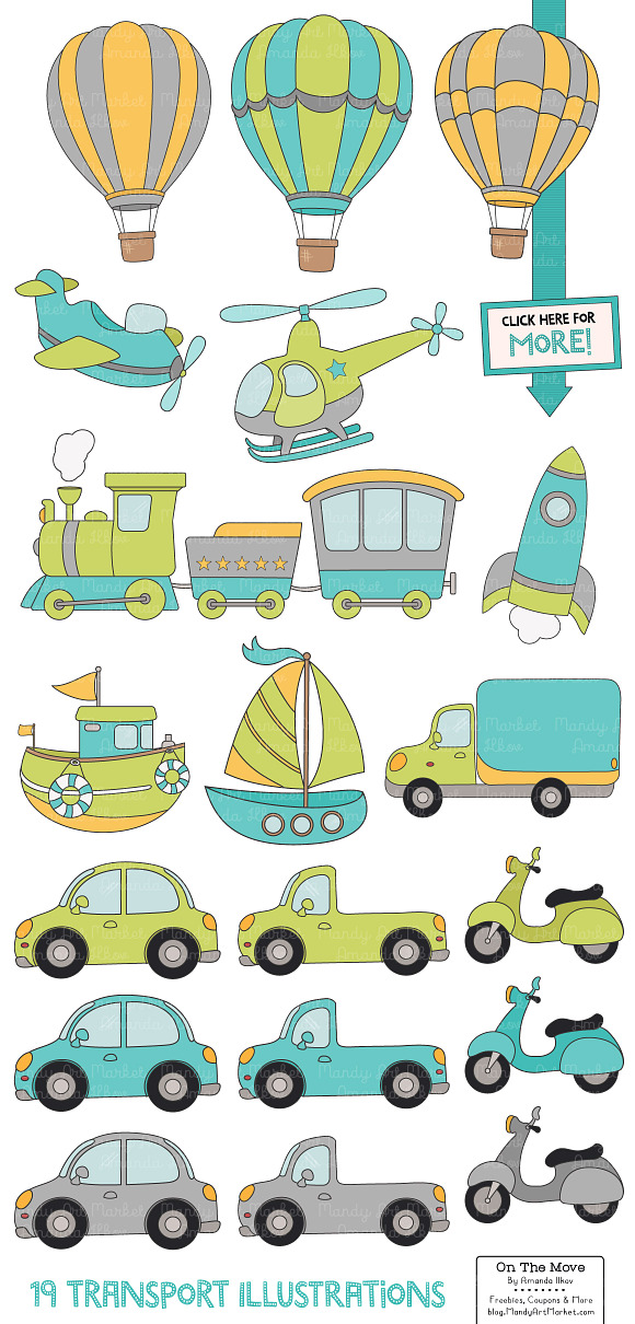 Transportation Art & Patterns in Illustrations - product preview 1