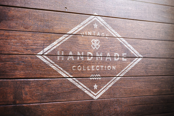 Logo Mockup Wood - 2 Styles in Branding Mockups - product preview 3