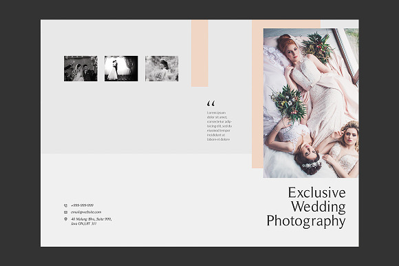 Wedding Photography Brochures in Brochure Templates - product preview 1