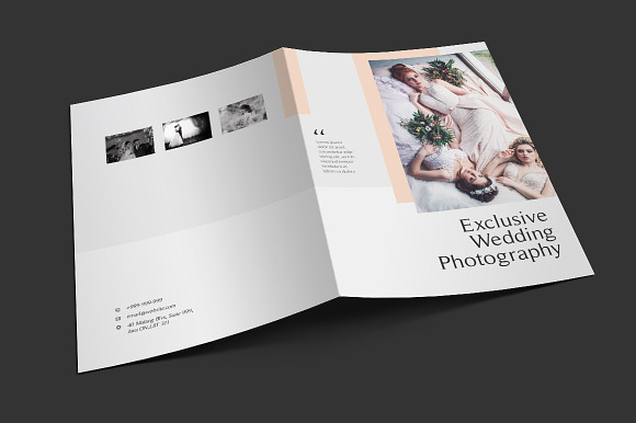 Wedding Photography Brochures in Brochure Templates - product preview 3