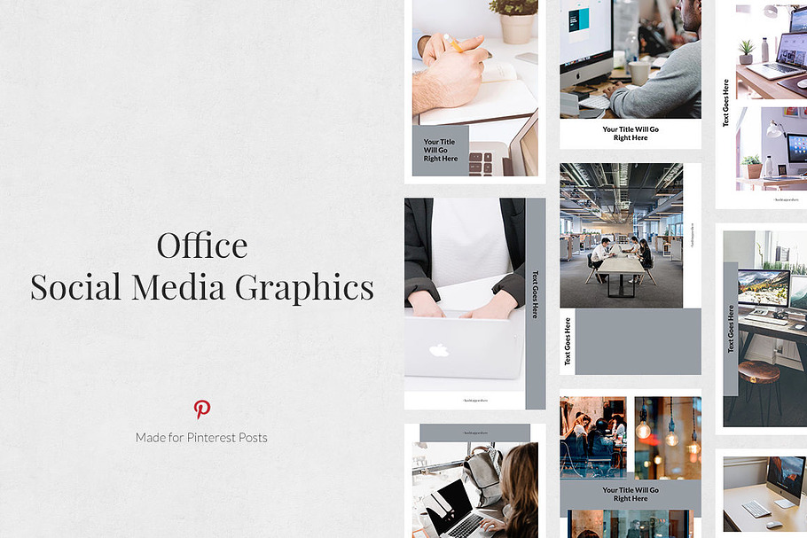 Office Pinterest Posts in Pinterest Templates - product preview 8