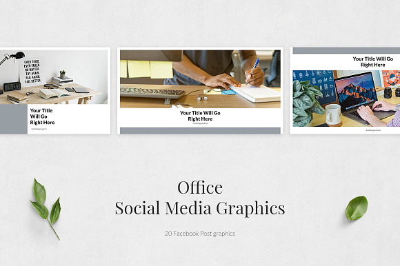 Office Facebook Posts in Facebook Templates - product preview 1