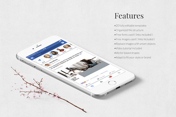 Office Facebook Posts in Facebook Templates - product preview 2