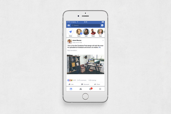 Office Facebook Posts in Facebook Templates - product preview 5