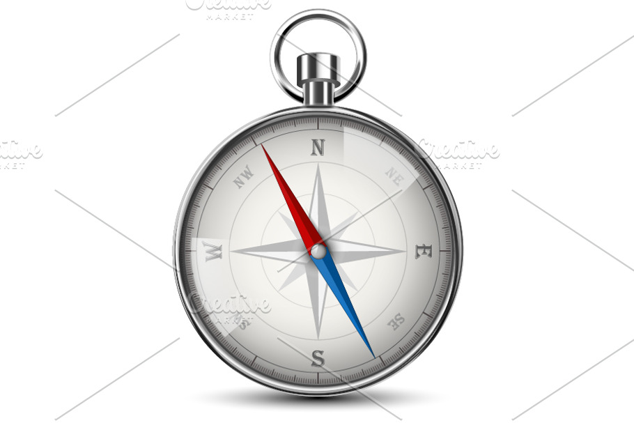 Compass Isolated On White. in Illustrations - product preview 8
