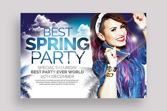 4 Ladies Night Out Party Flyers in Flyer Templates - product preview 3